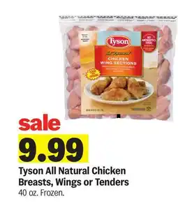 Meijer Tyson All Natural Chicken Breasts, Wings or Tenders offer