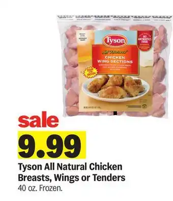 Meijer Tyson All Natural Chicken Breasts, Wings or Tenders offer