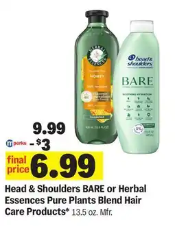 Meijer Head & Shoulders BARE or Herbal Essences Pure Plants Blend Hair Care Products offer