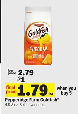 Meijer Pepperidge Farm Goldfish offer