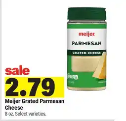 Meijer Meijer Grated Parmesan Cheese offer
