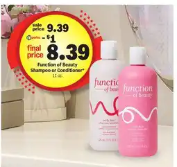 Meijer Function of Beauty Shampoo or Conditioner offer