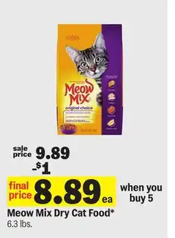 Meijer Meow Mix Dry Cat Food offer
