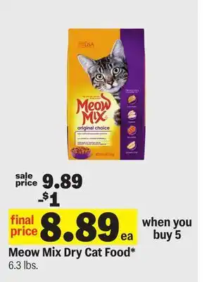 Meijer Meow Mix Dry Cat Food offer