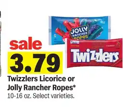 Meijer Twizzlers Licorice or Jolly Rancher Ropes offer