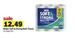 Meijer Meijer Soft & Strong Bath Tissue offer