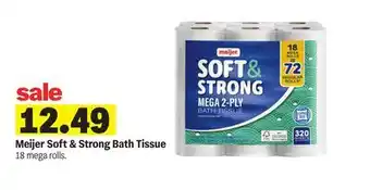 Meijer Meijer Soft & Strong Bath Tissue offer