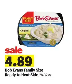 Meijer Bob Evans Family Size Ready to Heat Side offer