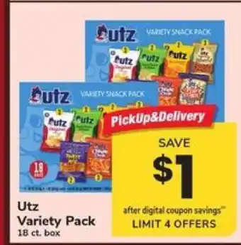 Safeway Utz Variety Pack offer