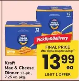 Safeway Kraft Mac & Cheese Dinner offer
