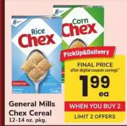 Safeway General Mills Chex Cereal offer