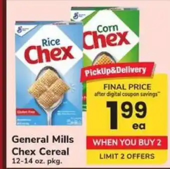 Safeway General Mills Chex Cereal offer