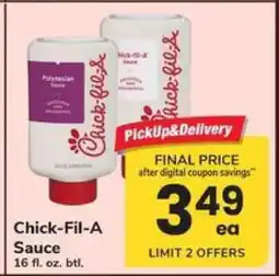 Safeway Chick-Fil-A Sauce offer