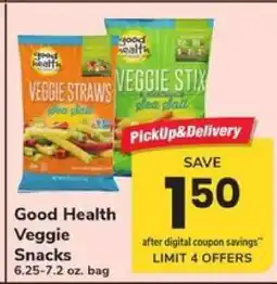 Safeway Good Health Veggie Snacks offer