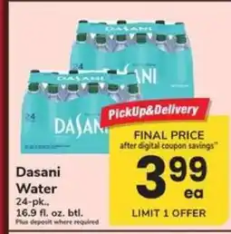 Safeway Dasani Water offer