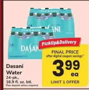 Safeway Dasani Water offer