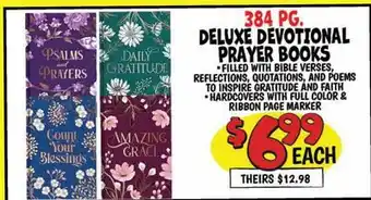 Ollie's DELUXE DEVOTIONAL PSALMS DAILY BOOKS and BIBLE VERSES, PRAYERS HARDCOVERS offer