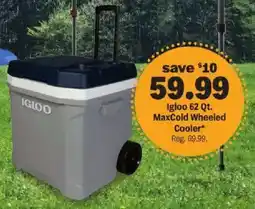Meijer Igloo 62 Qt. MaxCold Wheeled Cooler offer