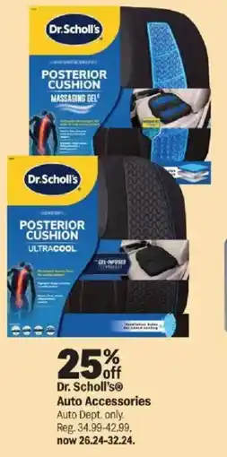 Meijer Dr. Scholl's Auto Accessories offer