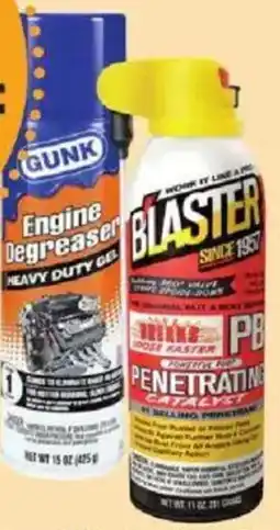 Meijer Blaster and Gunk Automotive Performance Chemicals offer