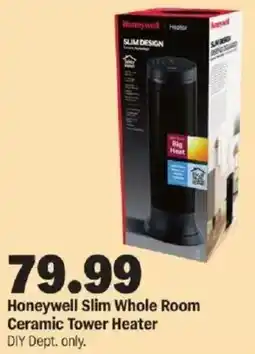 Meijer Honeywell Slim Whole Room Ceramic Tower Heater offer