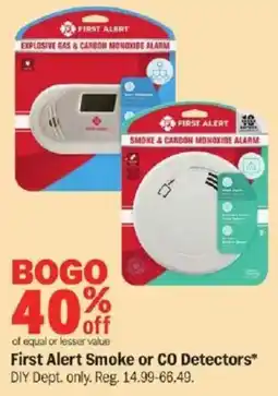 Meijer First Alert Smoke or CO Detectors offer