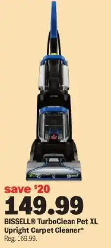 Meijer Bissell turboclean pet xl upright carpet cleaner offer