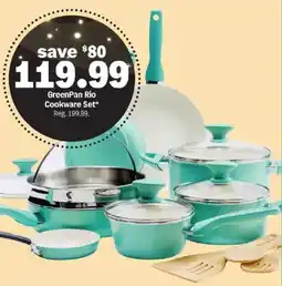 Meijer GreenPan Rio Cookware Set offer