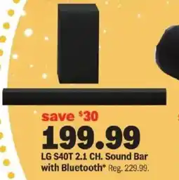 Meijer LG S40T 2.1 CH. Sound Bar with Bluetooth offer