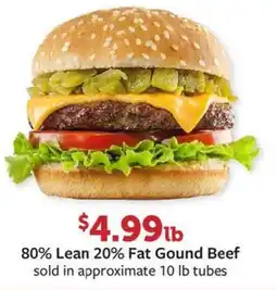 Fareway 80% Lean 20% Fat Gound Beef offer