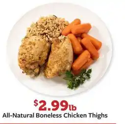Fareway All-Natural Boneless Chicken Thighs offer