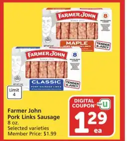 Vons Farmer John Pork Links Sausage offer
