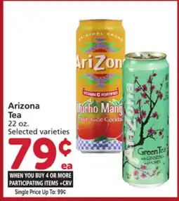 Vons Arizona Tea offer