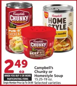 Vons Campbell's Chunky or Homestyle Soup offer