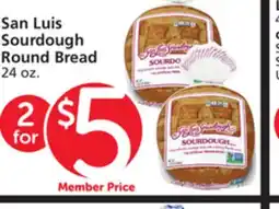 Vons San Luis Sourdough Round Bread offer
