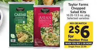 Vons Taylor Farms Chopped Salad Kits offer