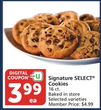 Vons Signature SELECT Cookies offer