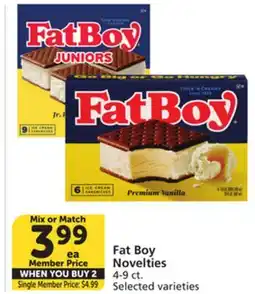 Vons Fat Boy Novelties offer