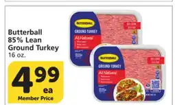 Vons Butterball 85% Lean Ground Turkey offer