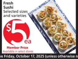 Vons Fresh Sushi offer