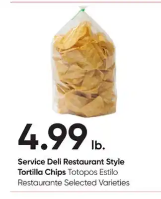 Stater Bros Service Deli Restaurant Style Tortilla Chips offer