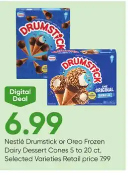Stater Bros Nestlé Drumstick or Oreo Frozen Dairy Dessert Cones offer