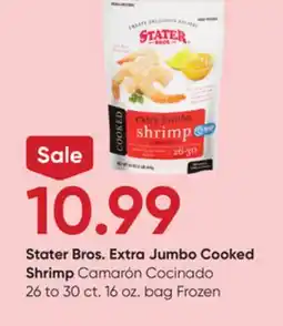 Stater Bros Stater Bros. Extra Jumbo Cooked Shrimp offer