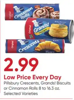 Stater Bros Pillsbury Crescents, Grands! Biscuits or Cinnamon Rolls offer