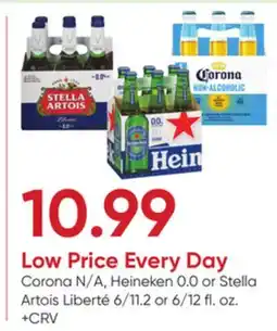 Stater Bros Corona N/A, Heineken 0.0 or Stella Artois Liberté offer