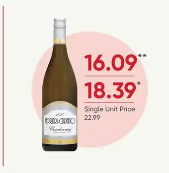 Stater Bros Ferrari Carano offer