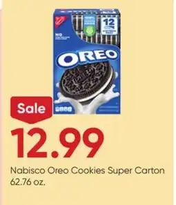 Stater Bros Nabisco Oreo Cookies Super Carton offer