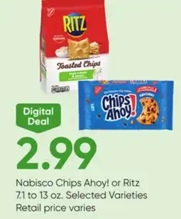 Stater Bros Nabisco Chips Ahoy! or Ritz offer