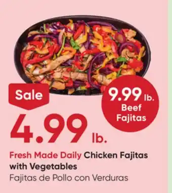 Stater Bros Fresh Made Daily Chicken Fajitas with Vegetables offer