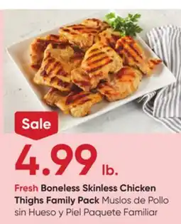 Stater Bros Fresh Boneless Skinless Chicken Thighs offer